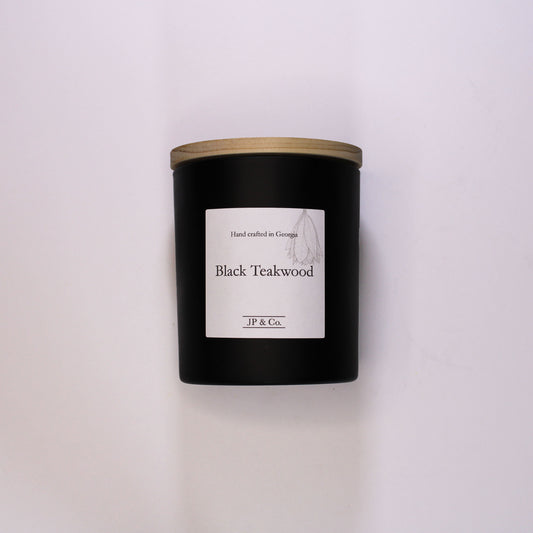 Black Teakwood Candle